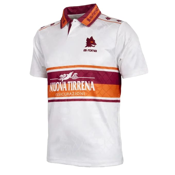 COPA - AS Roma 1994 - 95 Retro Uit Voetbalshirt - Heren - XS
