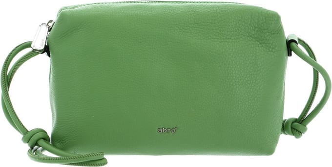 abro Schoudertas Leather Dalia Crossbody Bag Knotted Big Lime Groene