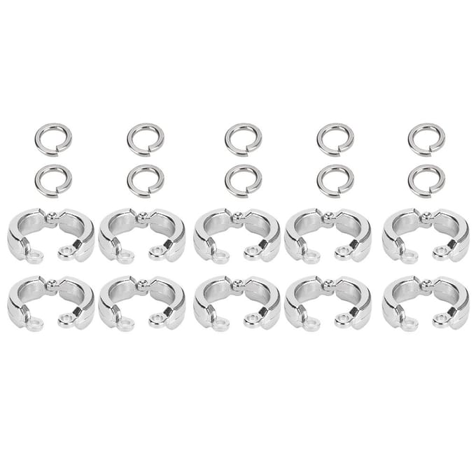 10 stuks Vogel Papegaaien Pootring Buiten Vlieg Training Activiteit Openingsclip Accessoires#12 white