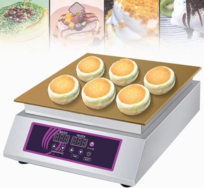 Pannenkoekenmaker - Soufflé machine - Professioneel bakken - Nauwkeurige temperatuurregeling - 35x44.5x15.5 cm