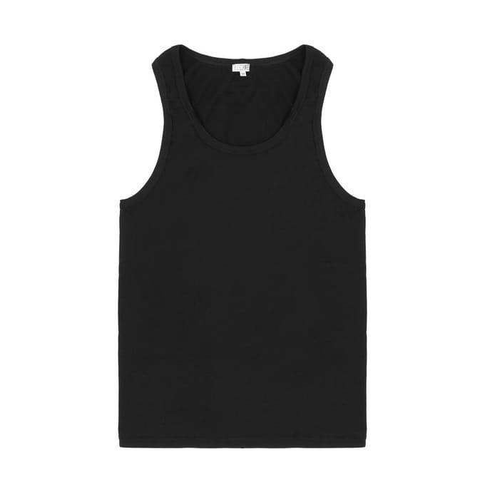 MaiSon Margiela Heren S Mm6 Nummering Logo Patch Tanktop MJD350020 001 (M) black