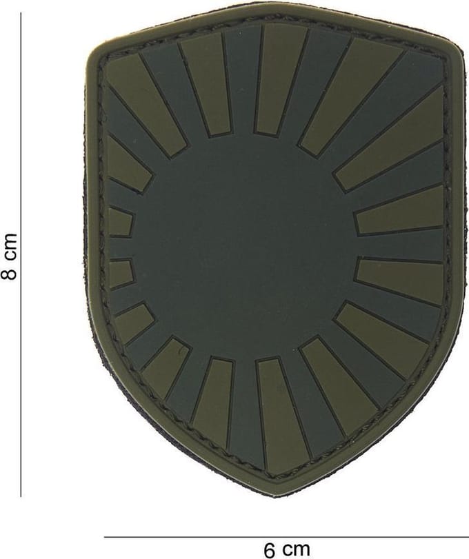 101 Inc Embleem 3D Pvc Schild Japanse Oorlog Groen  10016