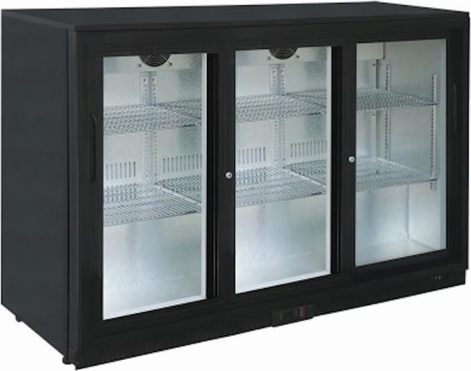 Saro barkoeling met 3 schuifdeuren - LED verlichting - Drankenkoelkast - model BC 320 SD