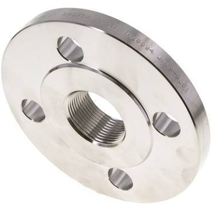 Draadflens DN100-PN16 Rp 4'' RVS 1.4571 DIN 2566 En EN 1092-1 (Type 13)