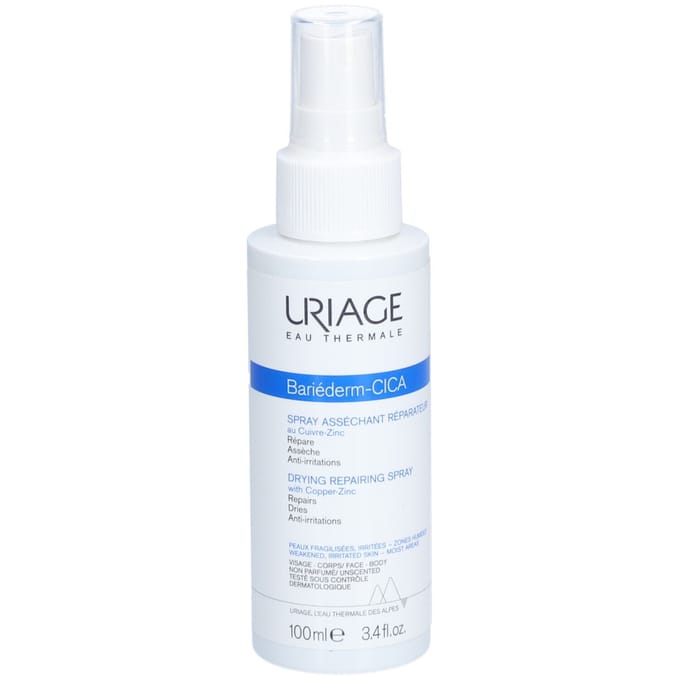 Uriage Bariederm Droogherstellende Cica-Spray 100ml Met Koper-Zink