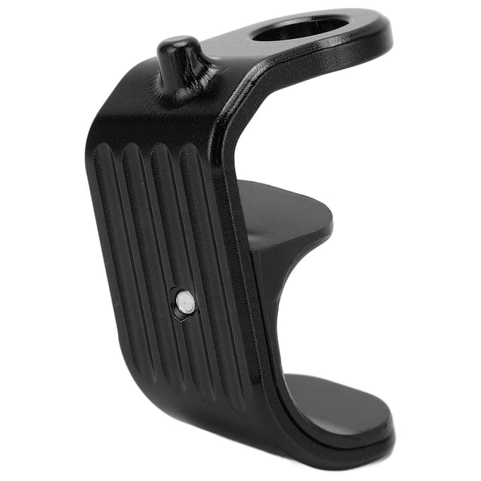 Boucle en forme de E pour vélo Alliage d'aluminium Plastique Poli Conception Légère Crochet pour vélo Boucle E pour Brompton Noir noir