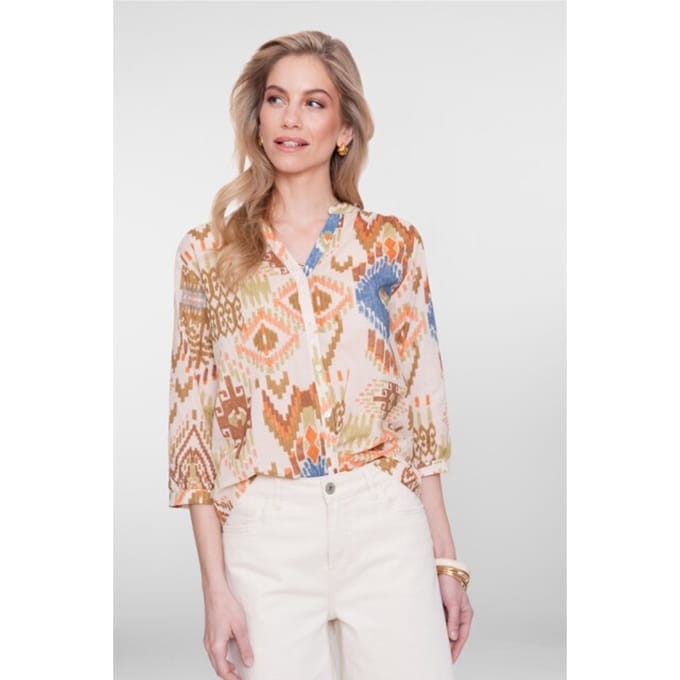 Geisha blouse print 63469-20 maat M