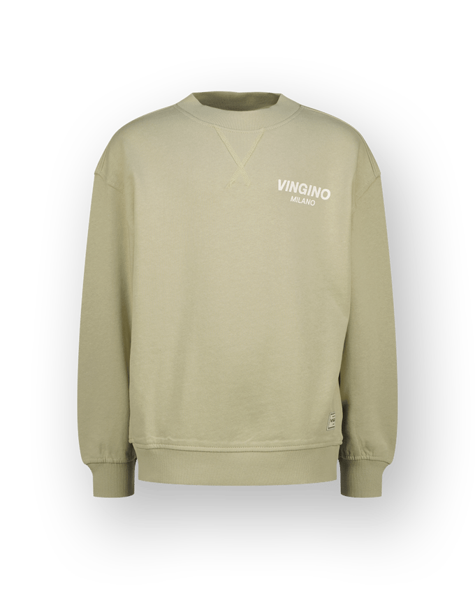Vingino Boys Crewneck Basic Sweater Keswick Green Taglia: 2 | Maglioni Outlet | kids | Verde