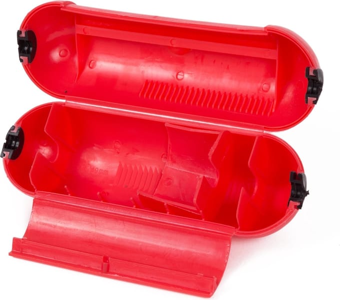 Benson Veiligheidsbox voor stekkerverbindingen - spatwaterdicht - rood - Ø 65 mm - 21 cm