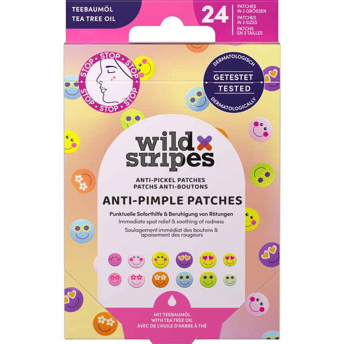 Wild Stripes Pleister Anti-Pimple Patches Smile 24ST