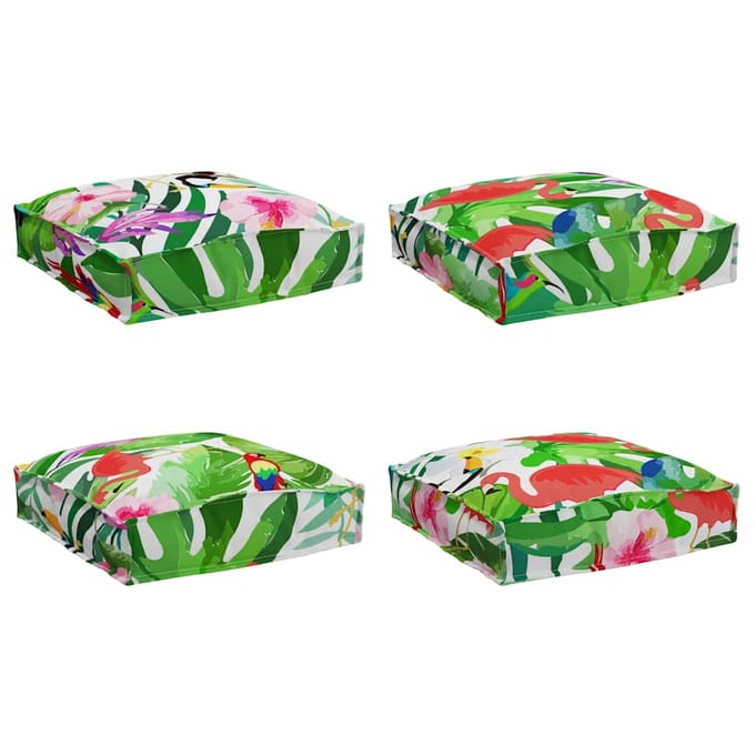 vidaXL Kussen 4 st Oxford Stof Multikleur 40 x 40 x 8 cm