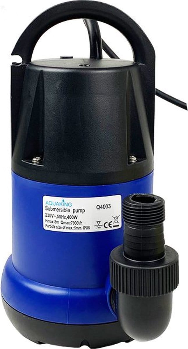 AquaKing Dompelpomp Q4003 - Waterpomp - 400W - 7000 l/h - Dompelpomp - Pomp - Waterpomp - Waterpomp Elektrisch