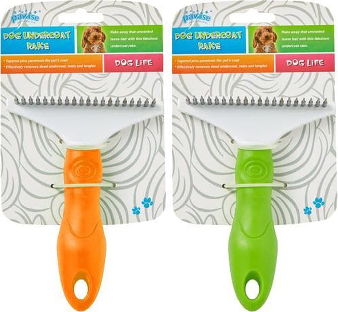 Pawise Dog Undercoat Rake hondenborstels Large: 11 cm breed