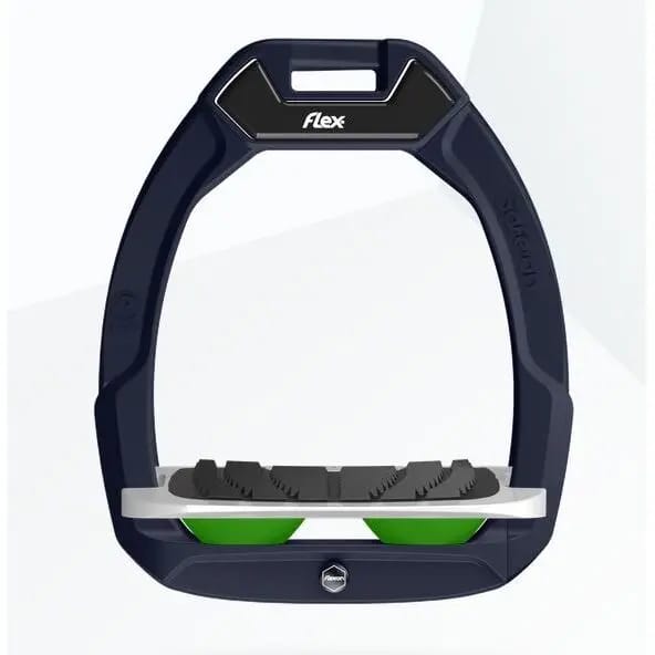 Veiligheidsbeugels voor paardrijden Hellend Grip Groen/Grijs/Groen Flex-On Safe-On