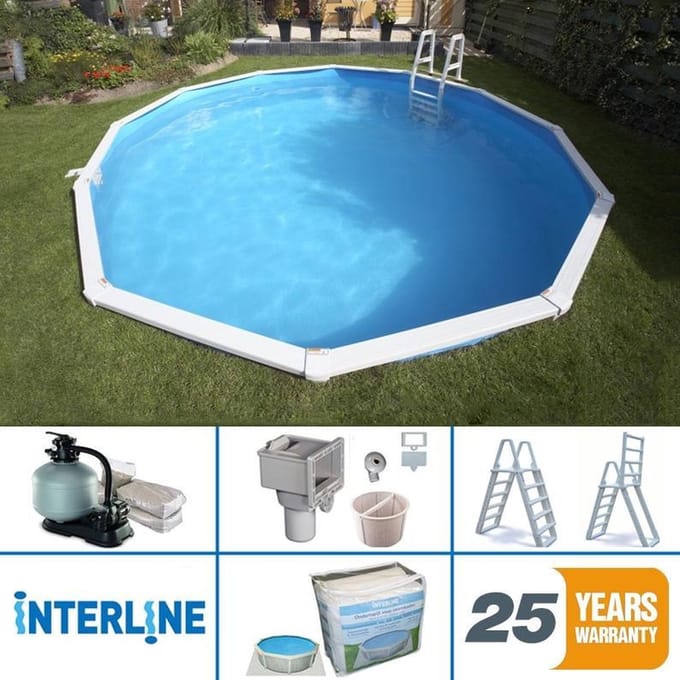 Interline zwembad 'Diana' rond, 4,90 m