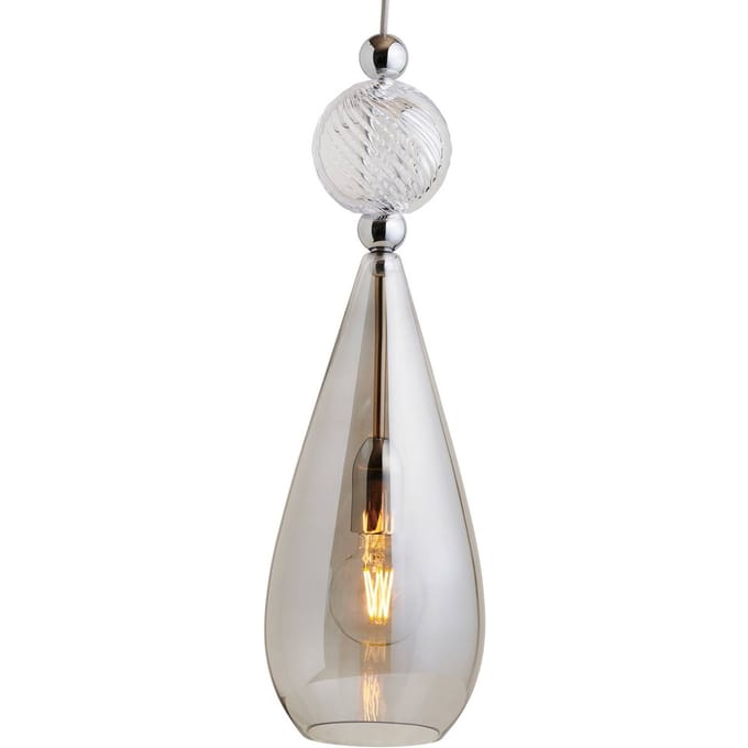 EBB & FLOW Smykke L zilver rookgrijs crystal swirl