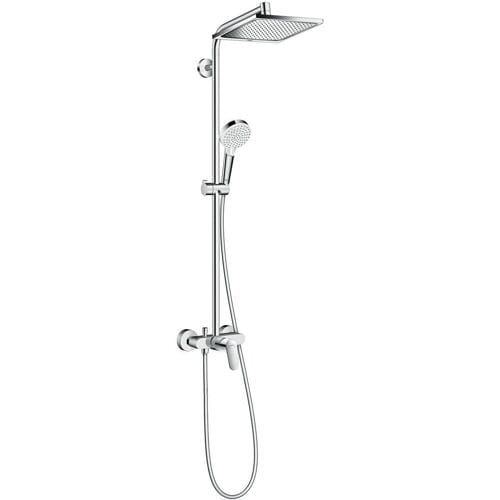 Hansgrohe Crometta e 240 - 1jet - showerpipe - met douchekraan - hoogglans chroom