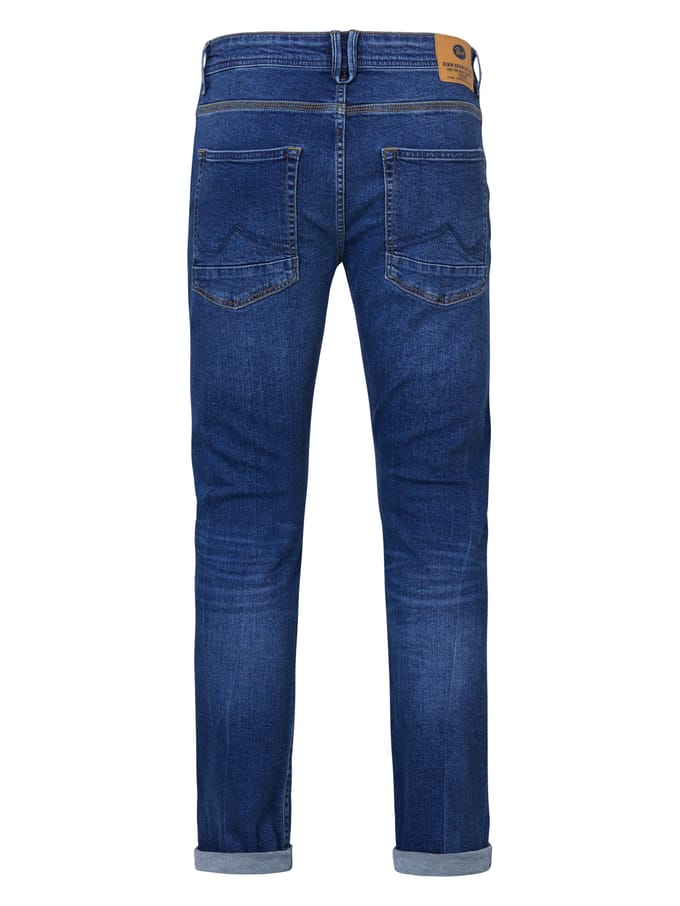Petrol Industries - Heren Seaham Future Proof Slim Fit Jeans  - Blauw