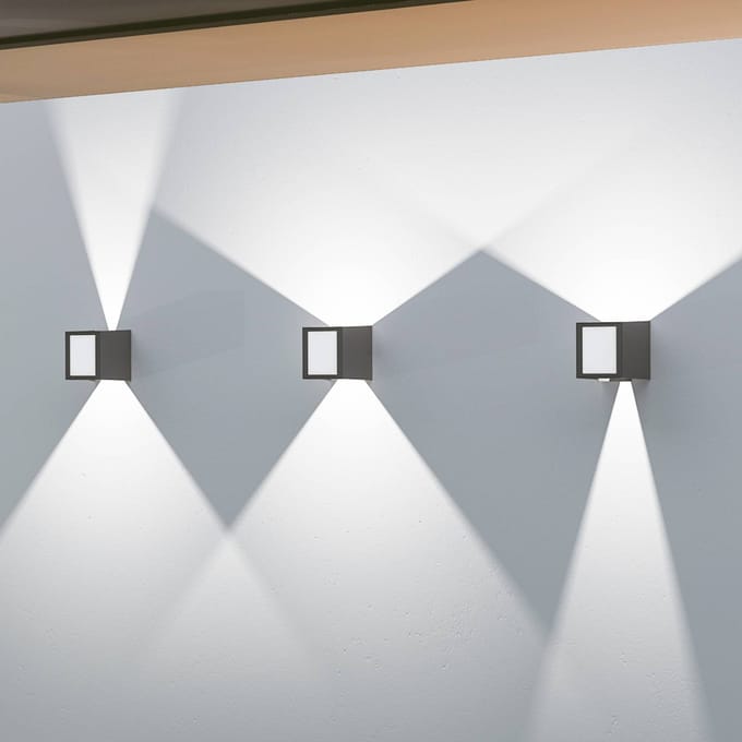 LOOM DESIGN LED buiten wandlamp Una (naar boven/naar beneden/naar voren)