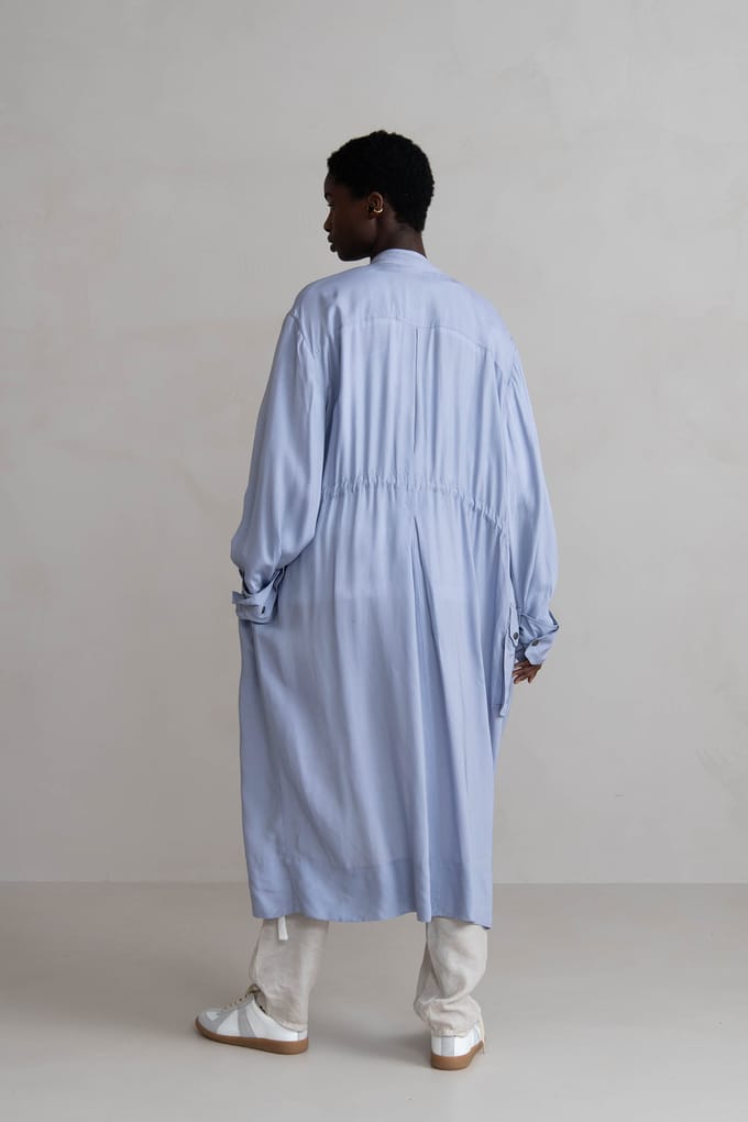 Humanoid Dru Sky Blue Taglia: M | Cappotti monopetto Outlet | Donna | Blu