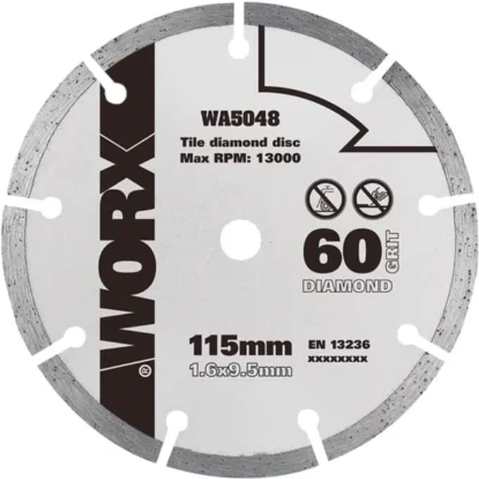 Worx Tegelzaagblad Wa5048 - 115mm - Diamant