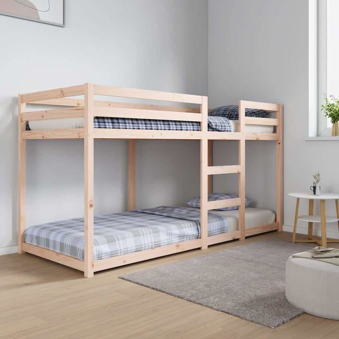 vidaXL - Stapelbed - massief - grenenhout - 80x200 - cm