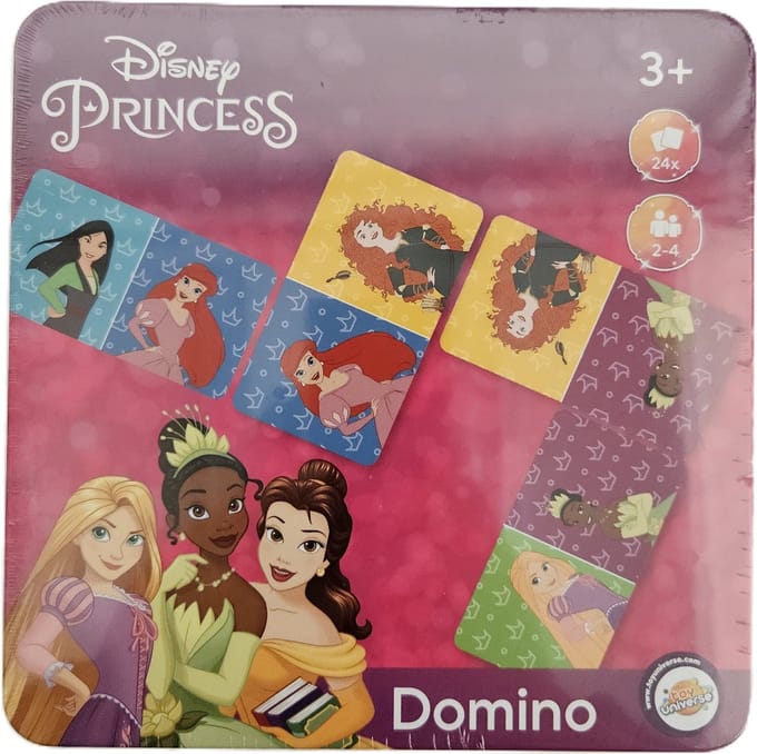 Disney Princess Domino spel in blik