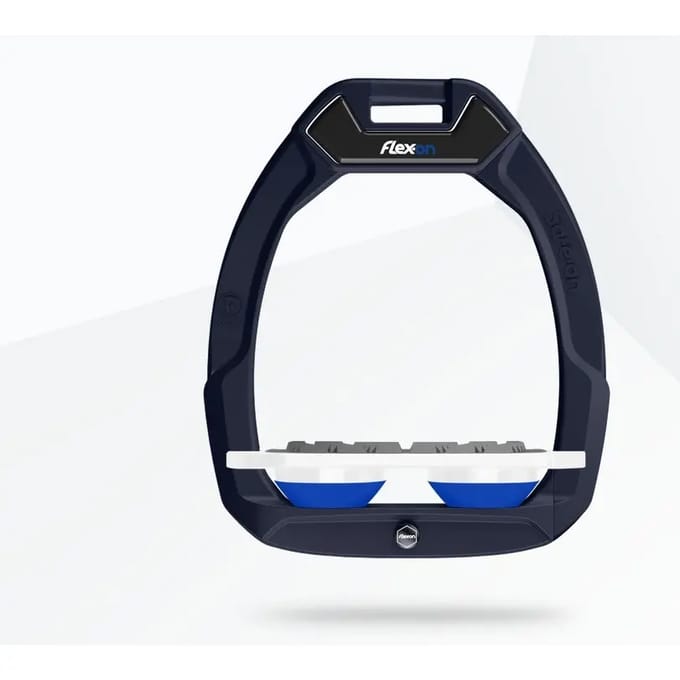 Plat Grip Veiligheidsstijgbeugels Blauw/Wit/Blauw Flex-On Safe-On