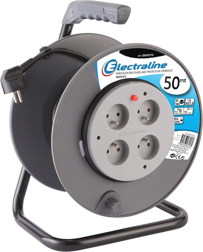 Kabelhaspel 50 M Elektronisch Zwart