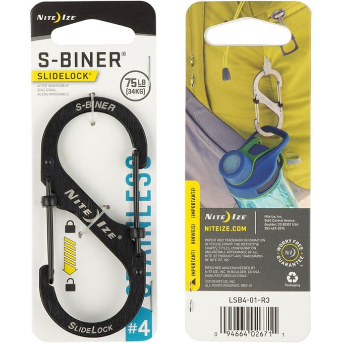 Nite Ize S-Biner Karabijnhaak Slidelock Zwart #4