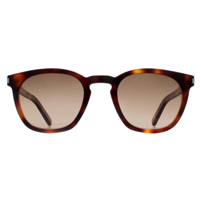 Saint Laurent Ronde Unisex Havana Bruin Gradient SL28
