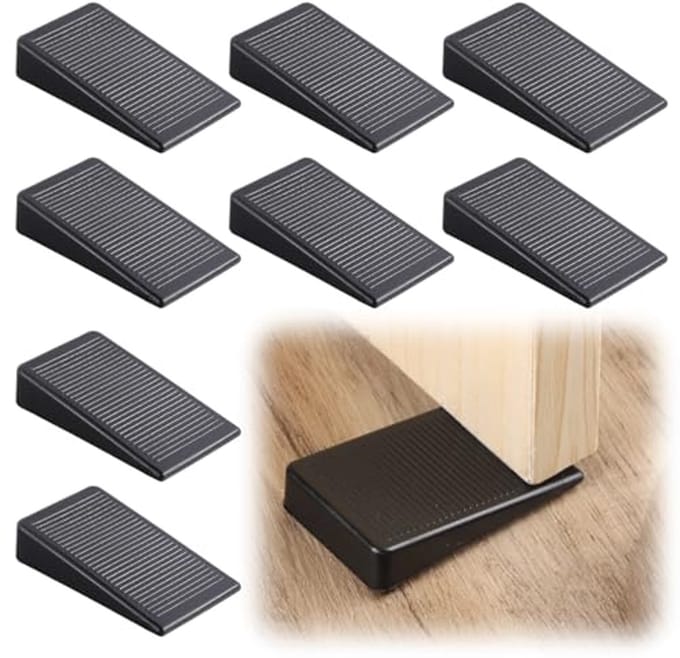 Rubberen Deurstoppers met Antislip voor Harde Vloeren - Veilig en Compact