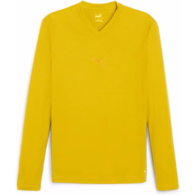 Puma Shirt TeamGoal Baselayer Tee Longsleeve 658777 Faster Yellow-Sport Yellow-3XL