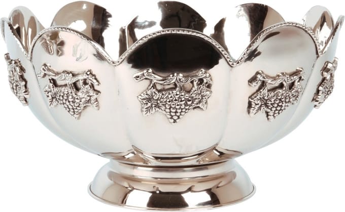 Baroque - Wijnkoeler - Wijnkoeler 41 cm - Zilver - Koper - 23x41x41 - Brass