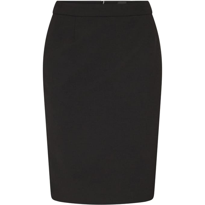 Boss Vilea jersey casual kokerrok voor dames (Zwart)