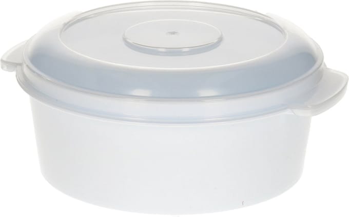 PlasticForte Magnetronschaal - 500 ml - wit/transparant - kunststof - BPA vrij