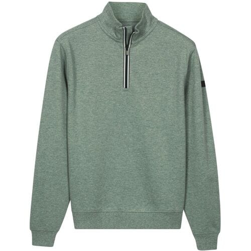 Baileys Trui Sweatshirt Half Zip Subtle Faux-Uni Thyme Green / male
