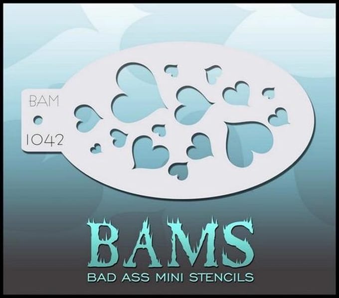 Bad Ass BAM stencil 1042 Hartjes