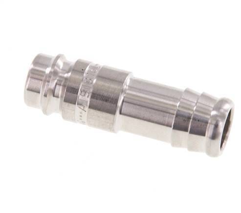 RVS 316L DN 10 Luchtkoppeling Insteeknippel 13 mm Slangpilaar