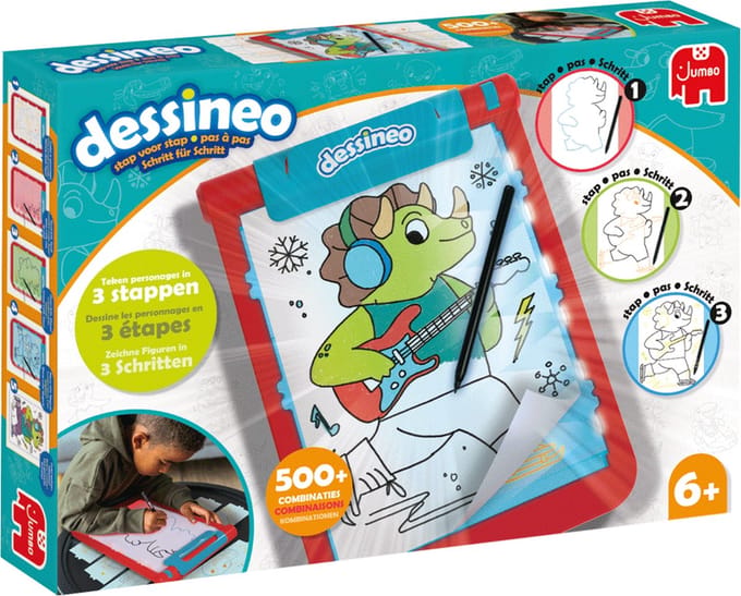 Jumbo - Dessineo Characters - Leren tekenen - Hobbypakket - Educatief spel