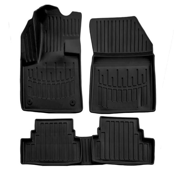 SCOUTTEUR | Tapis De Sol En Caoutchouc Premium 3D Pour Peugeot 3008 depuis 2016 noir