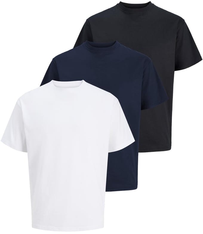 Jack & Jones Heren t-shirt 3 pack Relaxed