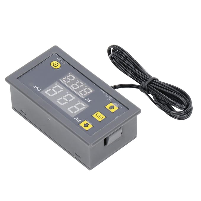 Temperatuurregelmodule LED Digitaal Display ABS Behuizing Mini Thermostaat 110?220V voor Koelkast gray
