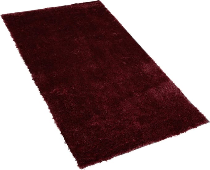 BELIANI EVREN - Shaggy vloerkleed - Rood - 80 x 150 cm - Polyester