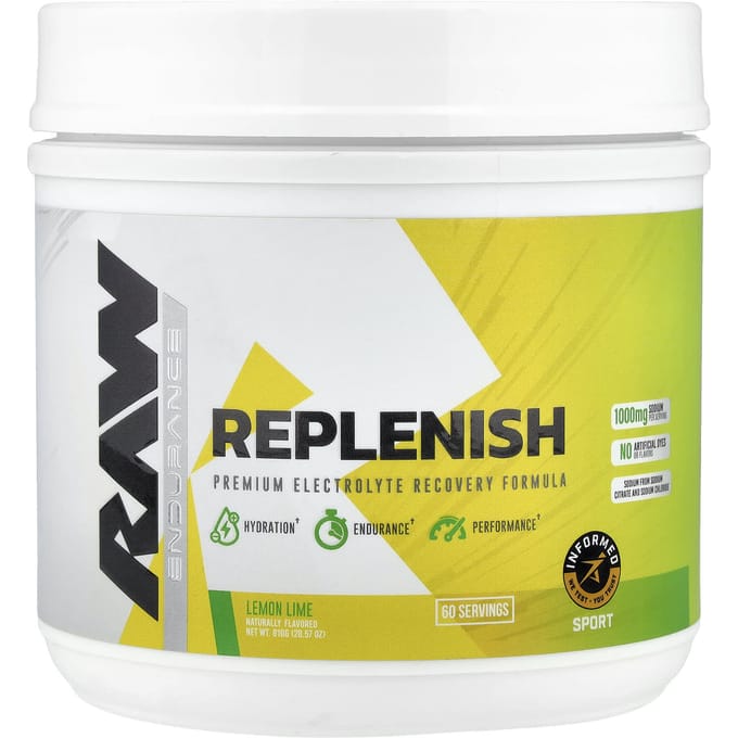 Raw Nutrition, Replenish, Citroen Limoen, 810g (28,57 oz)