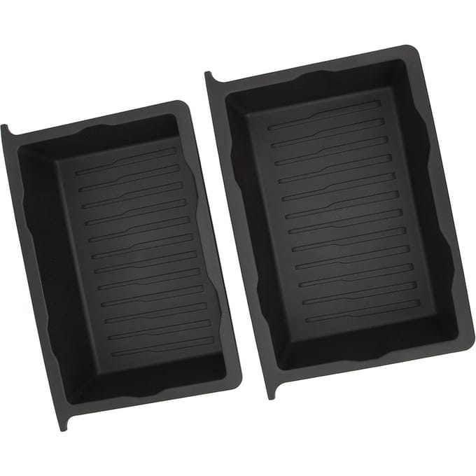 2 Stuks Opbergdoos Onder Stoel Onderstoel Organizer Container Bak Vervanging voor Tesla Model Y black