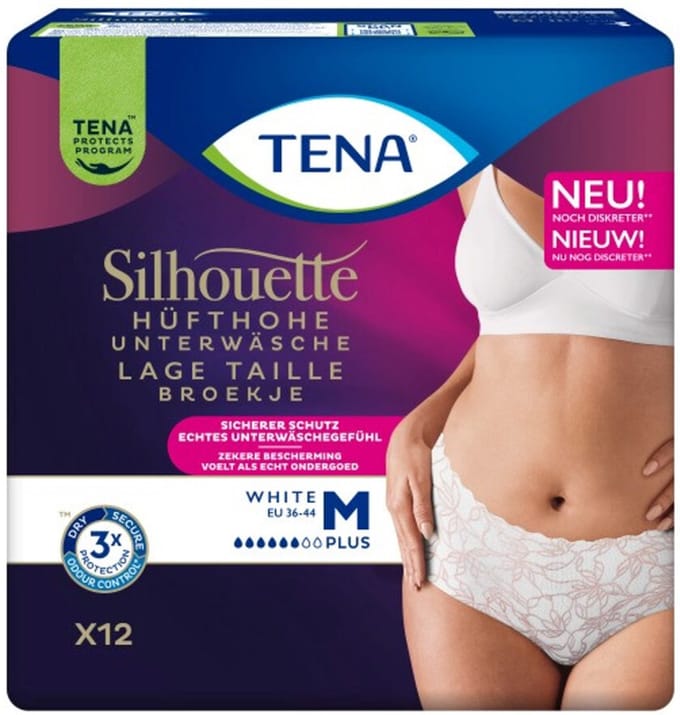 TENA Silhouette Plus M 2x12 lage taille wit
