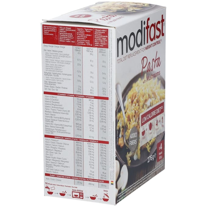 Modifast Intensive - Pasta - Champignons - 4 x 62 gr