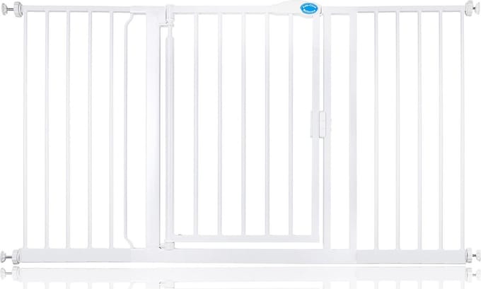 Bettacare Auto-Close Klemhek, Hondenhekje, 147cm - 154cm, Wit