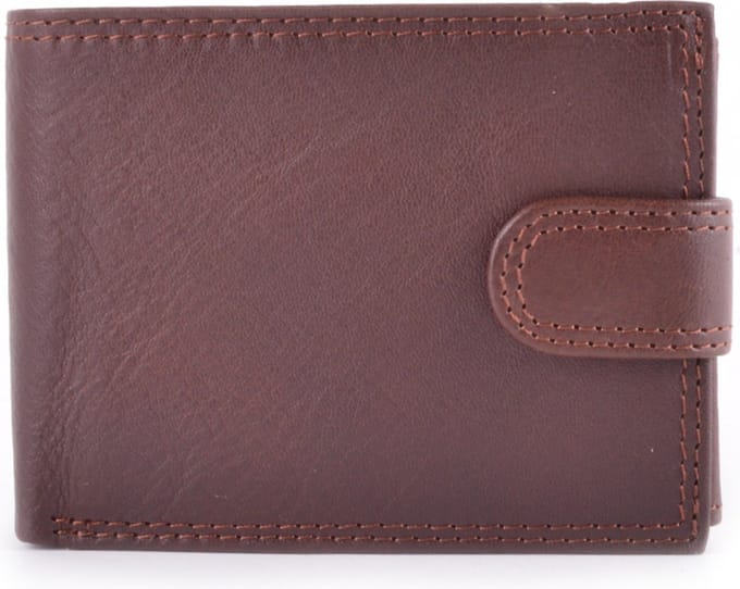 Giuliano lederen herenportemonnee - Bruin - Made in Italy